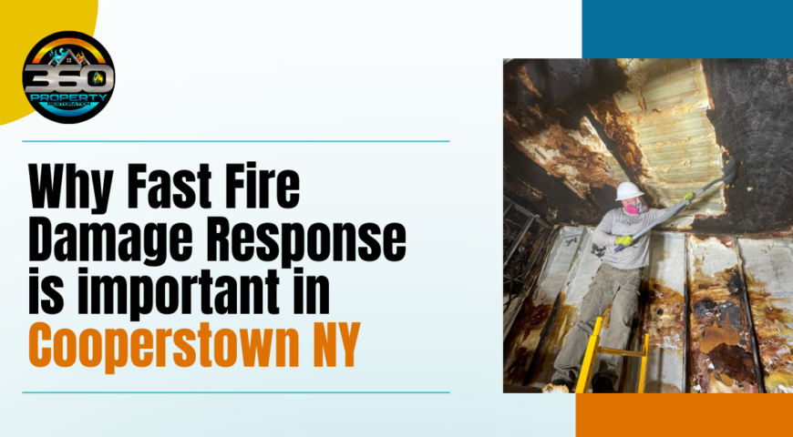 Why Fast Fire Damage Response is important in Cooperstown NY