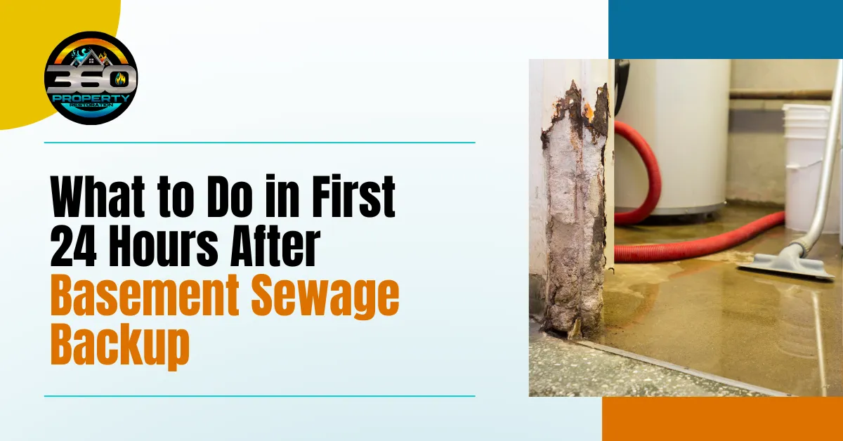 What to Do in First 24 Hours After Basement Sewage Backup