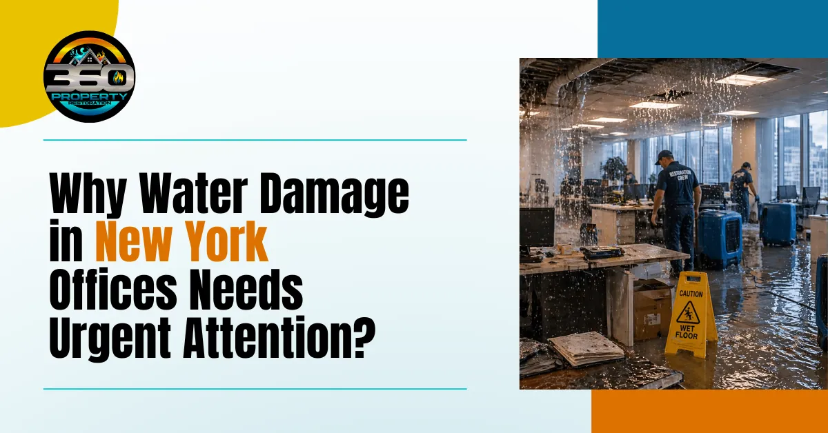 Why Water Damage in New York Offices Needs Urgent Attention?