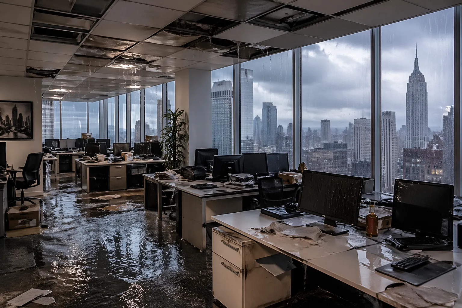 Water Damage in New York Offices